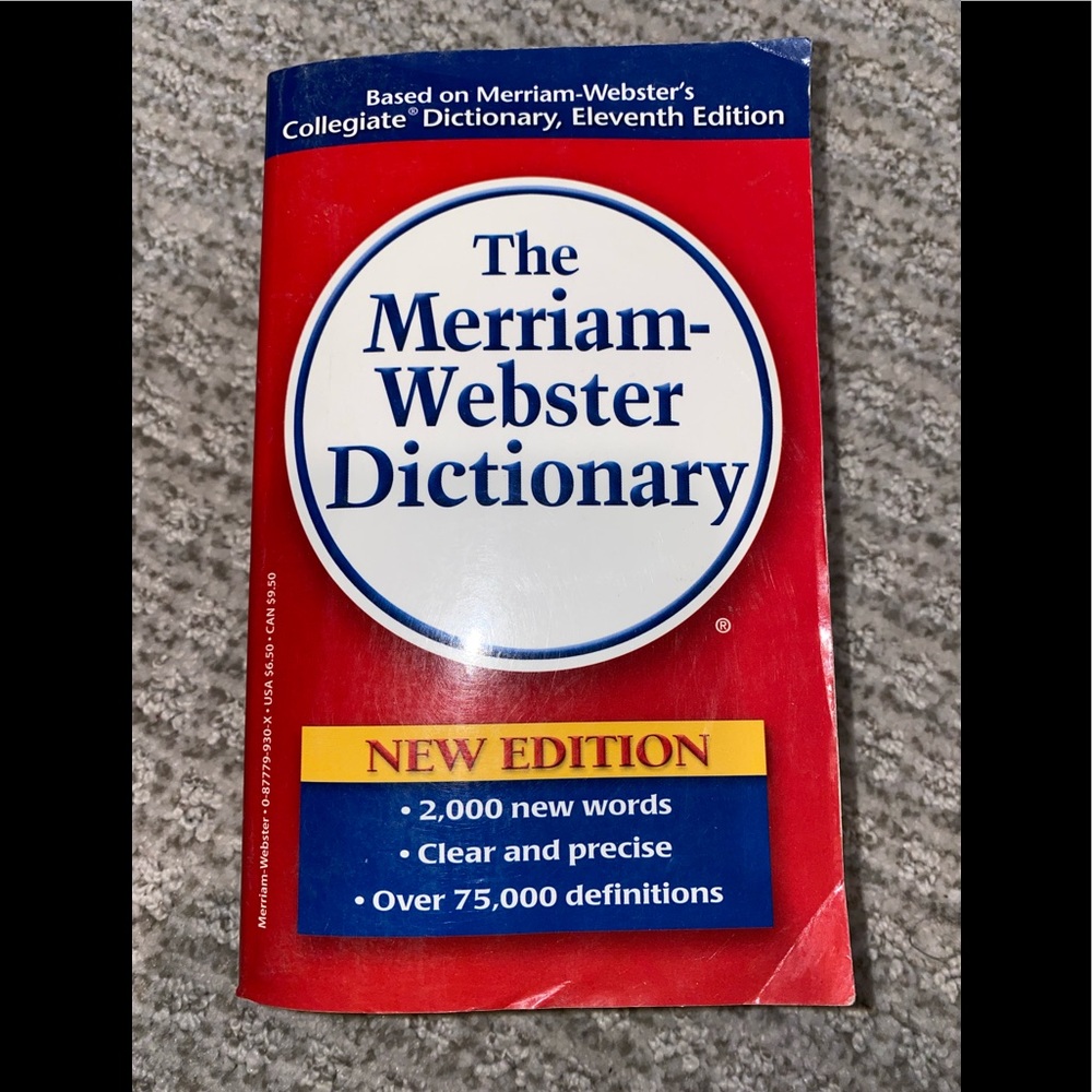 Book the Merriam Webster Dictionary